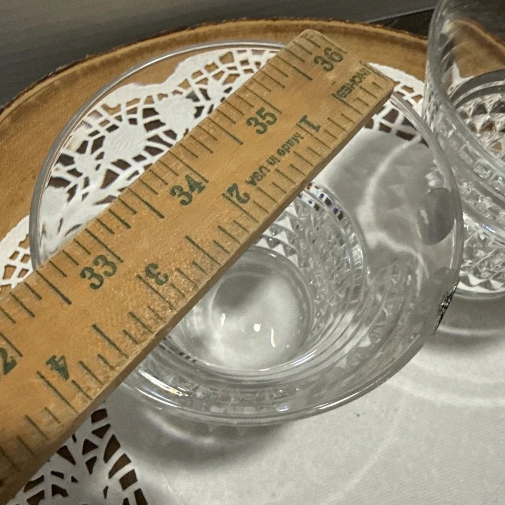 Bohemia 24% Lead Crystal Whisky Old Fashioned Tumblers Glasses Set of 2 Czech